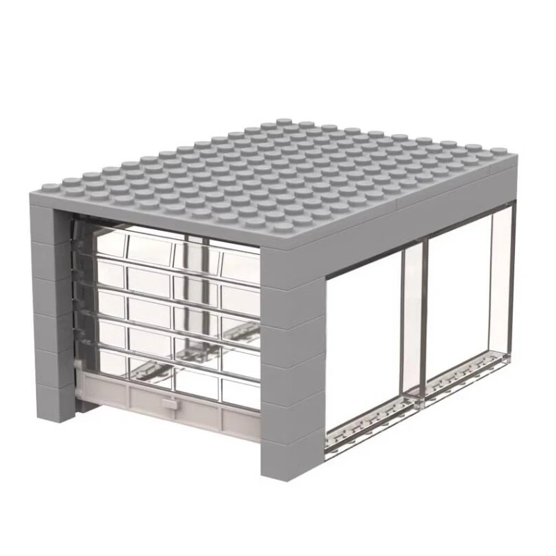 City Car Moc Parts Blocking Bricks Classic Car Rolling Gate Garage Doors Windows Building Blocks Accessori Fai Da Te Giocattoli Per Bambini