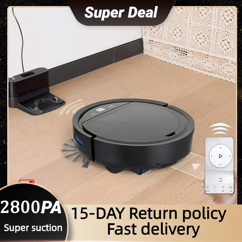 2500Pa Aspirapolvere Robot Smart Wireless App Ricarica Automatica Spazzatrice Per Pavimenti Aspirapolvere Robot Per La Casa