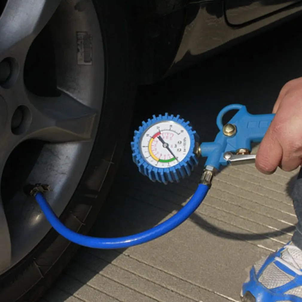 Digital Tire Inflator Pressure Gauge Air Compressor Pump Display Led Backlight Vehicle Tester Inflation Monitoring Manometro