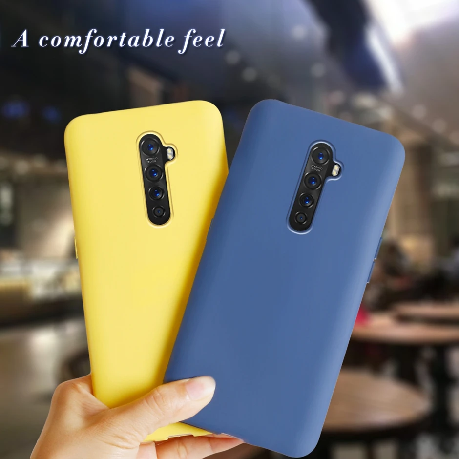 Custodia Color Caramella Per Oppo Reno2 Cover Posteriore In Silicone Morbido Per Telefono Oppo Reno2 / Reno2 F 2Z Coque Reno 2F Funda