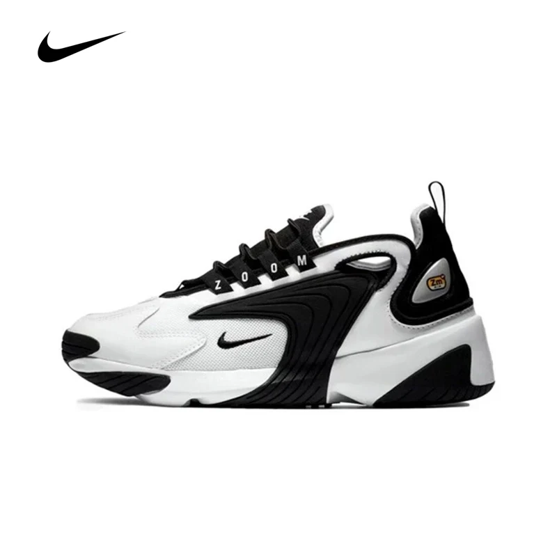 Scarpe Da Corsa Da Donna Originali Nike Zoom 2K Resistenti All'Usura Sneakers Panda Bianche Nere Traspiranti Ao0354-100