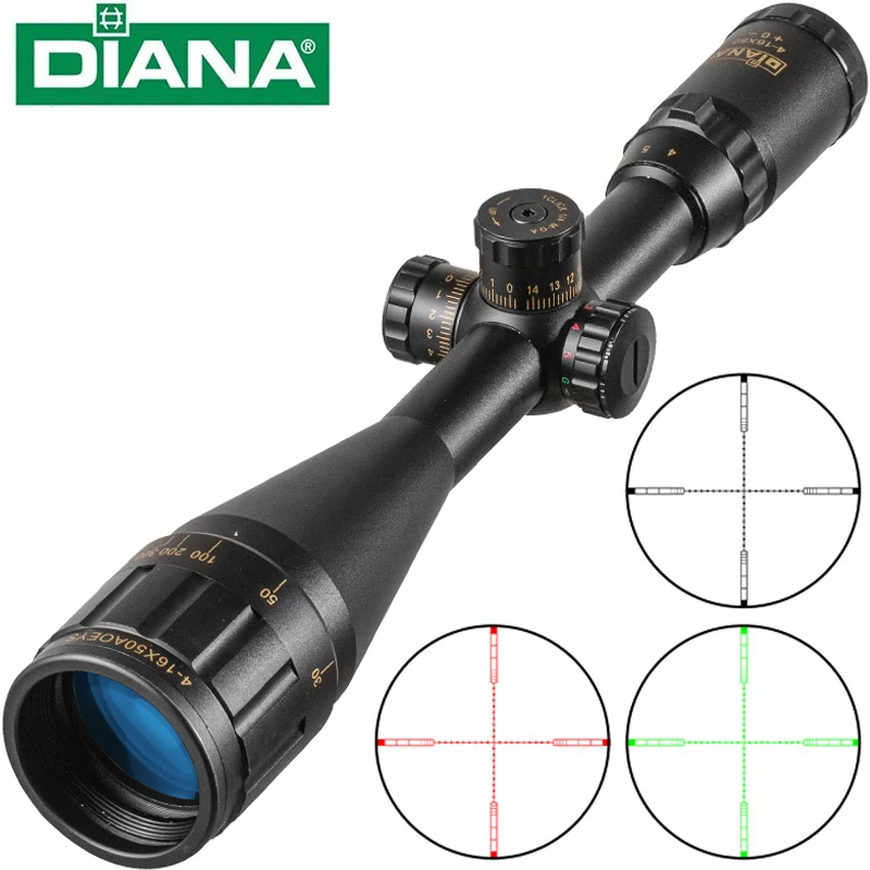 Diana 4-16X50 Scope Caccia Mirino Ottico Tattico Accessori Softair Sniper Rifle Scope Spotting Scope Per La Caccia Al Fucile