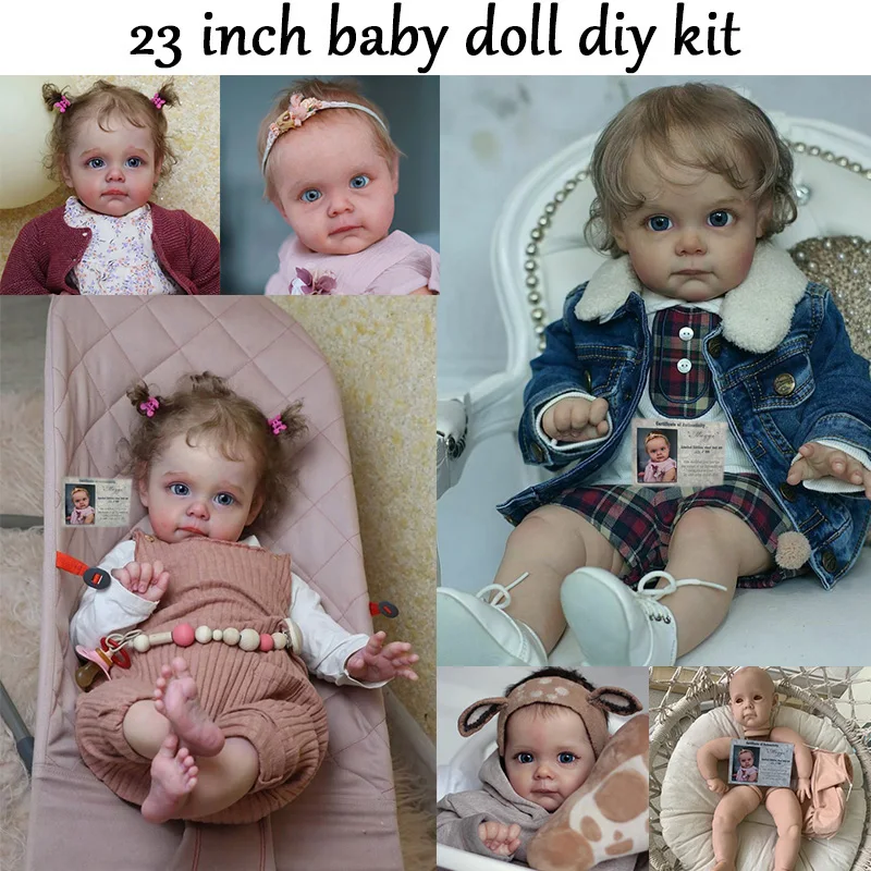 Bebe Reborn Kit 23 Pollici Maggi Soft Touch Vinile Non Verniciato Non Finito Parti Di Bambola Reborn Toddler Baby Doll Kit Boneca Bebe Giocattolo Fai 