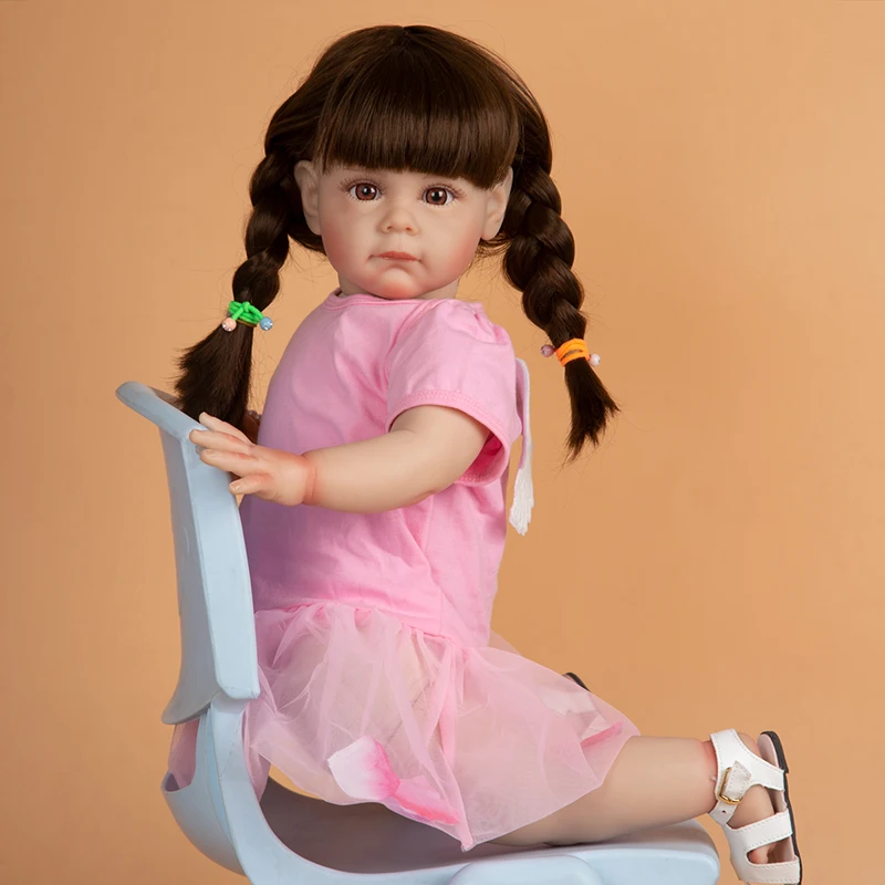 60Cm Enormi Occhi Aperti Reborn Baby Doll Real To Life Come Immagine Maggi Bebe Doll Toys For Girl Playmate Regalo Di Compleanno