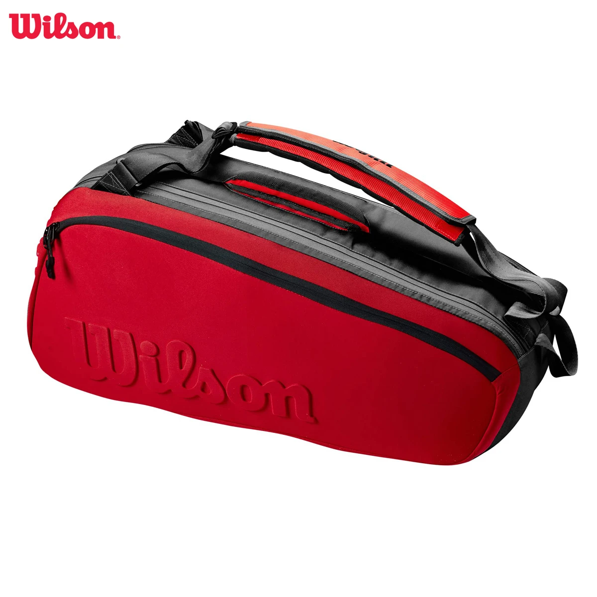 Wilson Borsa Da Tennis Con Logo In Rilievo Clash V2 Super Tour Per 6 Racchette Zaino Per Racchetta Con Conchiglia Per Animali Domestici Con Scomparto 