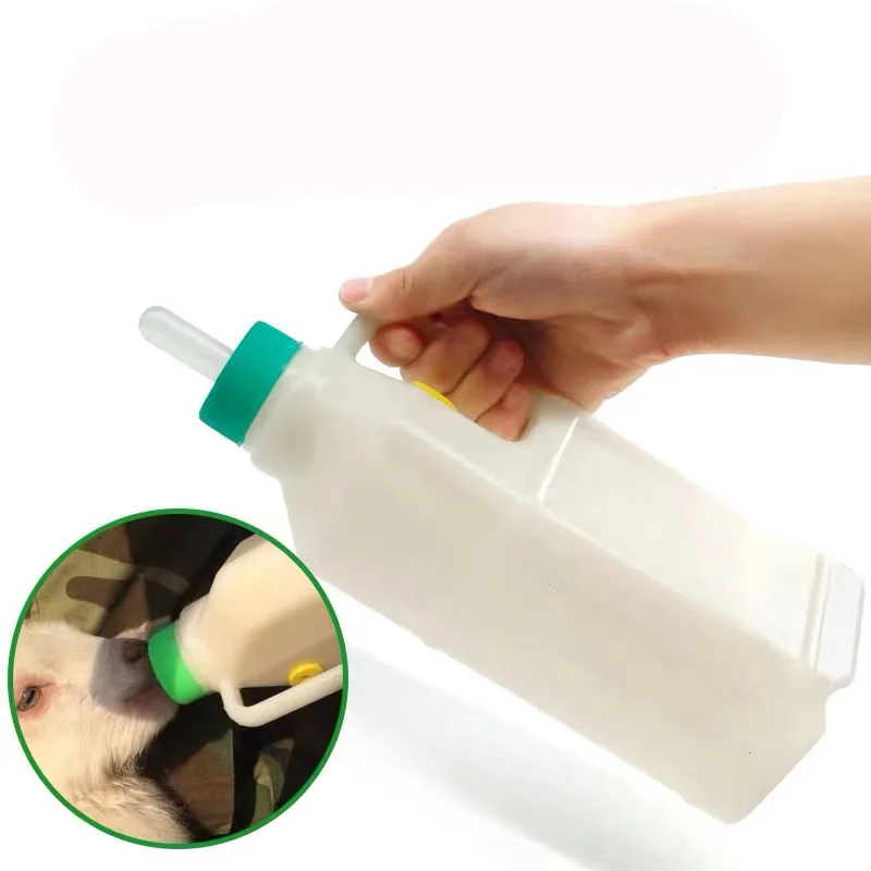 1 Pz Agnello Bottiglia Di Latte Di Capra 850Ml Brocca Di Latte Di Capra Con Sostituibile Silicone Capezzolo Bevitore Strumenti Di Alimentazione Attrez