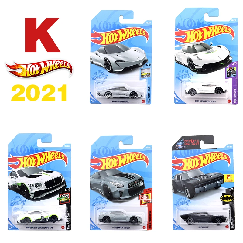 2021K Original Hot Wheels Batch Nissan Gt-R R35 Subaru Ford Alloy Car Model Collection Ornament Toy Boy