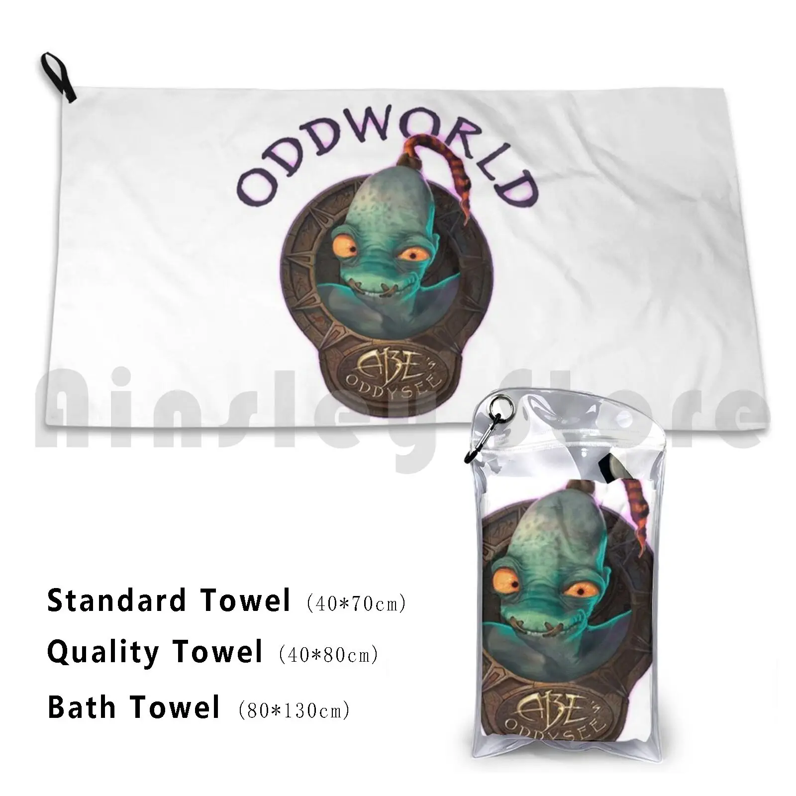 Asciugamano Da Bagno Personalizzato Oddworld Di Abe Abes Oddworld Abe Abes Abes Exodus Oddysey Hello Follow Me Teleport