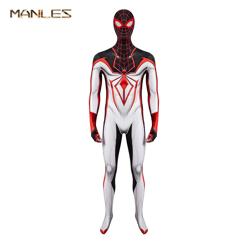 Miles Morales T.R.A.C.K. Cosplay Costume Suit Game Ps5 Spider-Man Cosplay Adulto Body Halloween