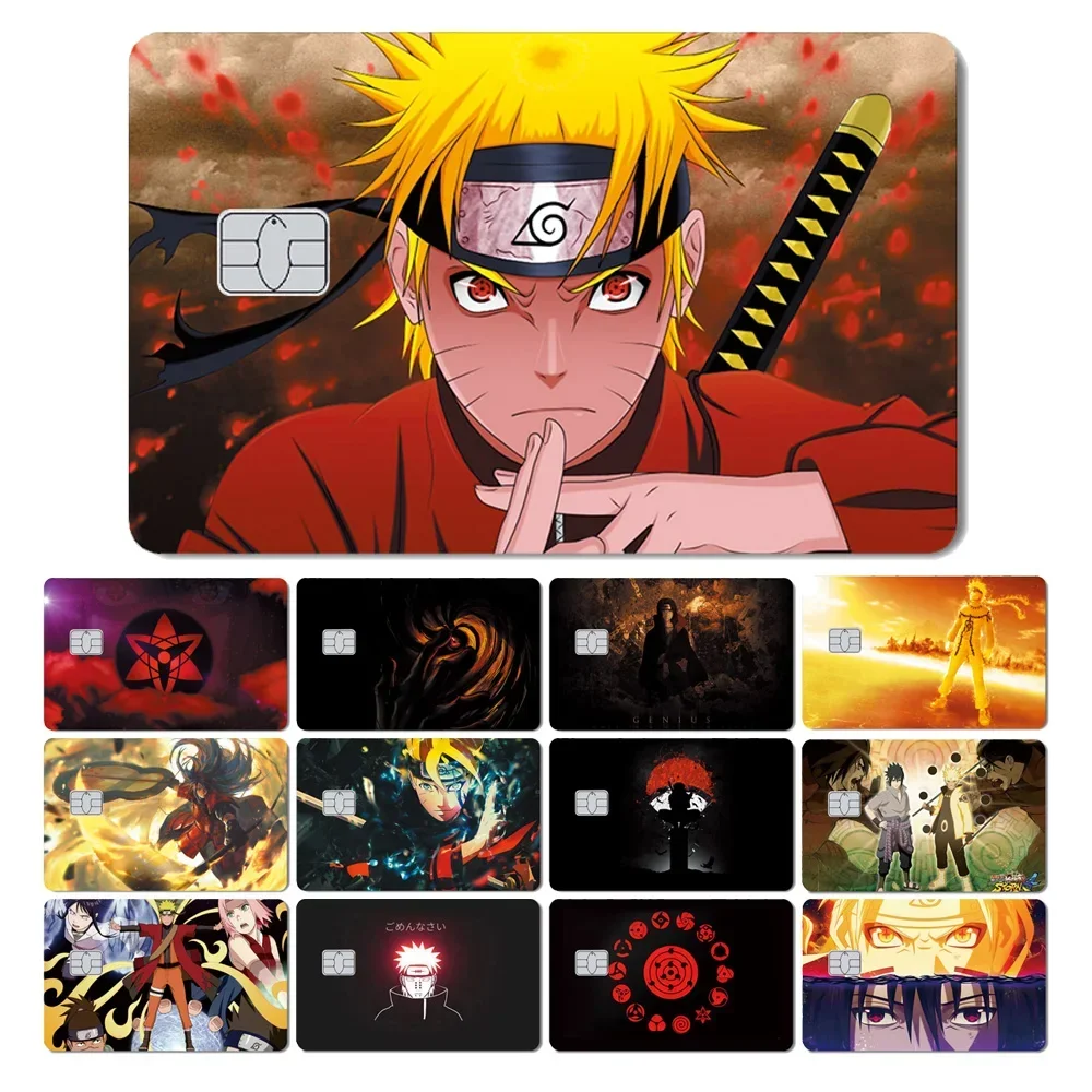 Nuovo Cool Anime Naruto Film Skin Sticker Piccolo Grande Senza Chip Per La Carta Di Credito Della Carta Di Credito Della Carta Di Credito Del Bus Lato