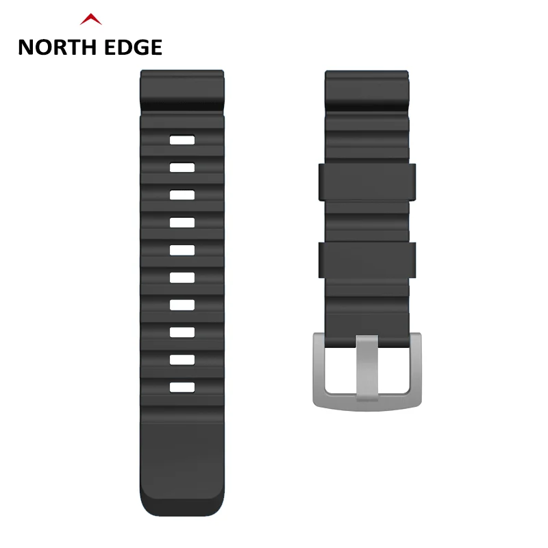2023 North Edge New 24Mm Color Strap Outdoor Silicone Strap For Gavia Aqua Apache
