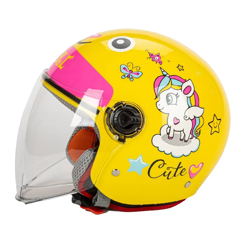 Casco Moto Professionale Per Bambini Youth Schoolchild Taglia 50-54Cm Casco Moto Approvato Dot Casco Ebike