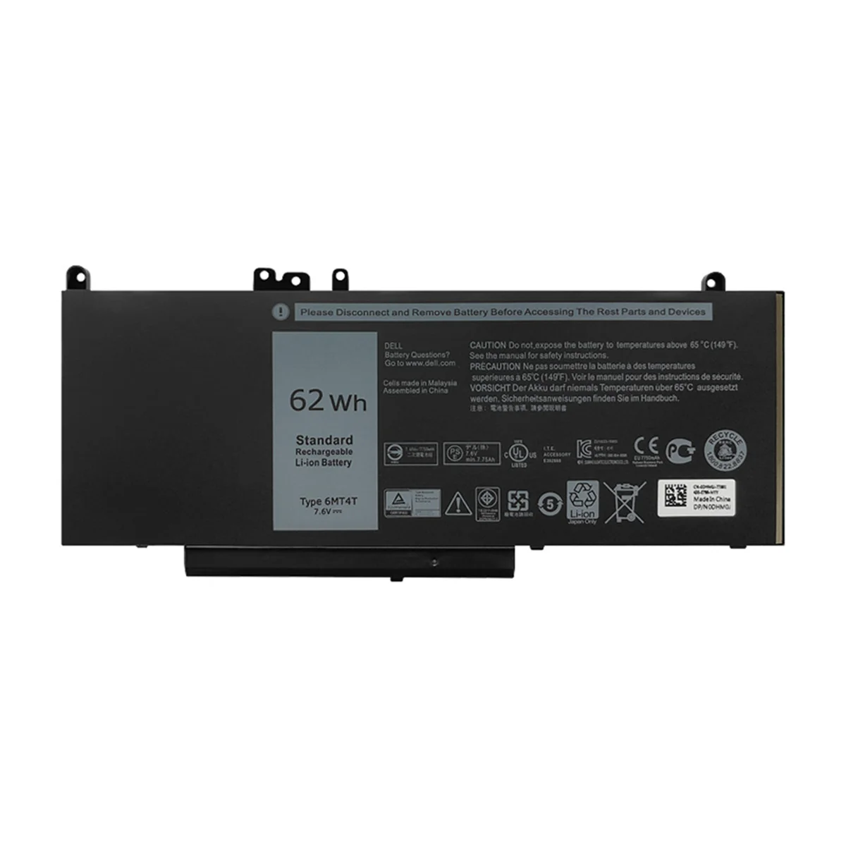6 Mt4T 7.6V 62Wh Bateria Do Dell Laptopa Latitude E5470 E5570 14 5470 15 5570 Dla Dell Precision 15 3510 M3510
