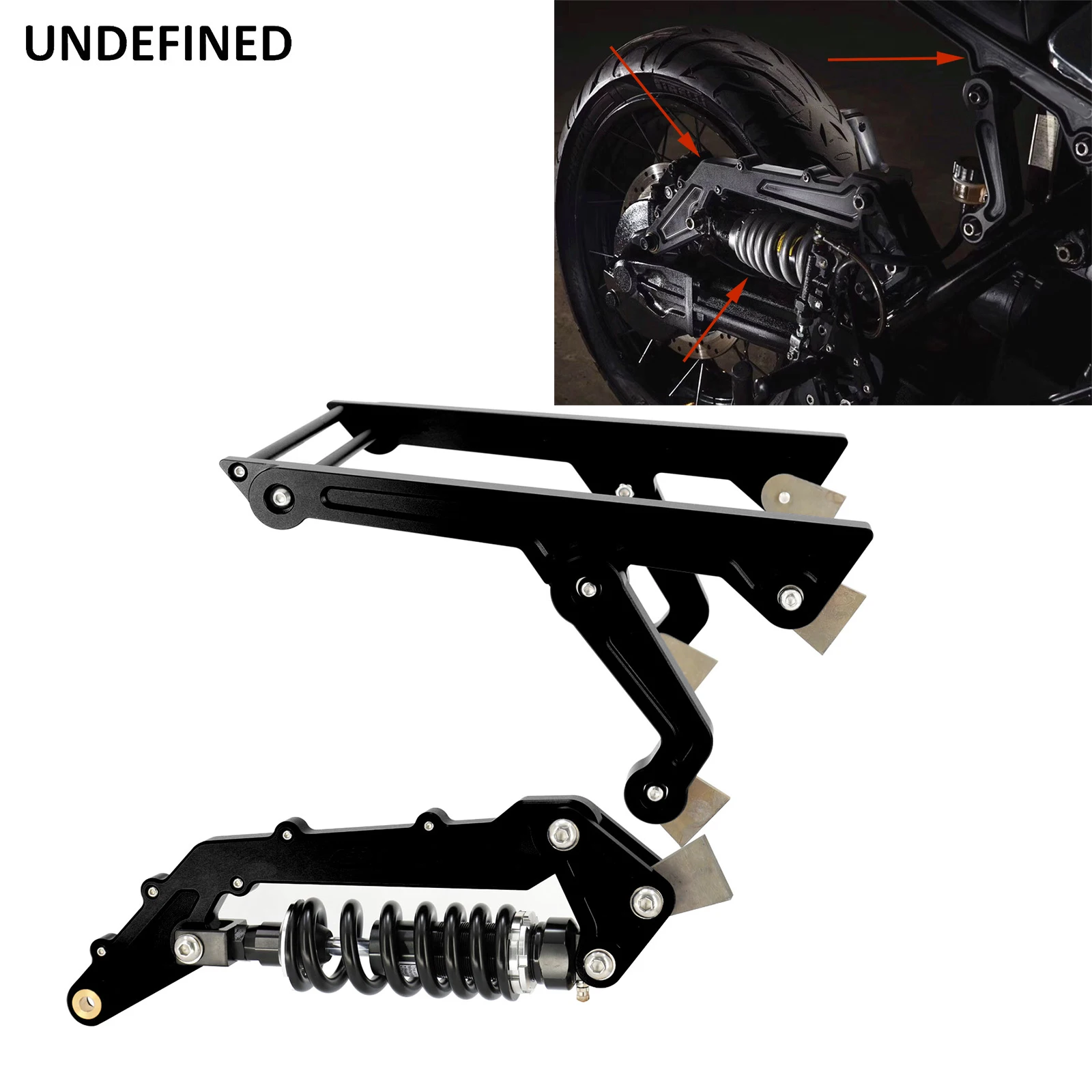Per Bmw K75 K100 K1100 Pro-Link Kit Ammortizzatore Posteriore Sospensione Subframe Cafe Racer Staffa Del Sedile Modificato Regolare Smorzamento