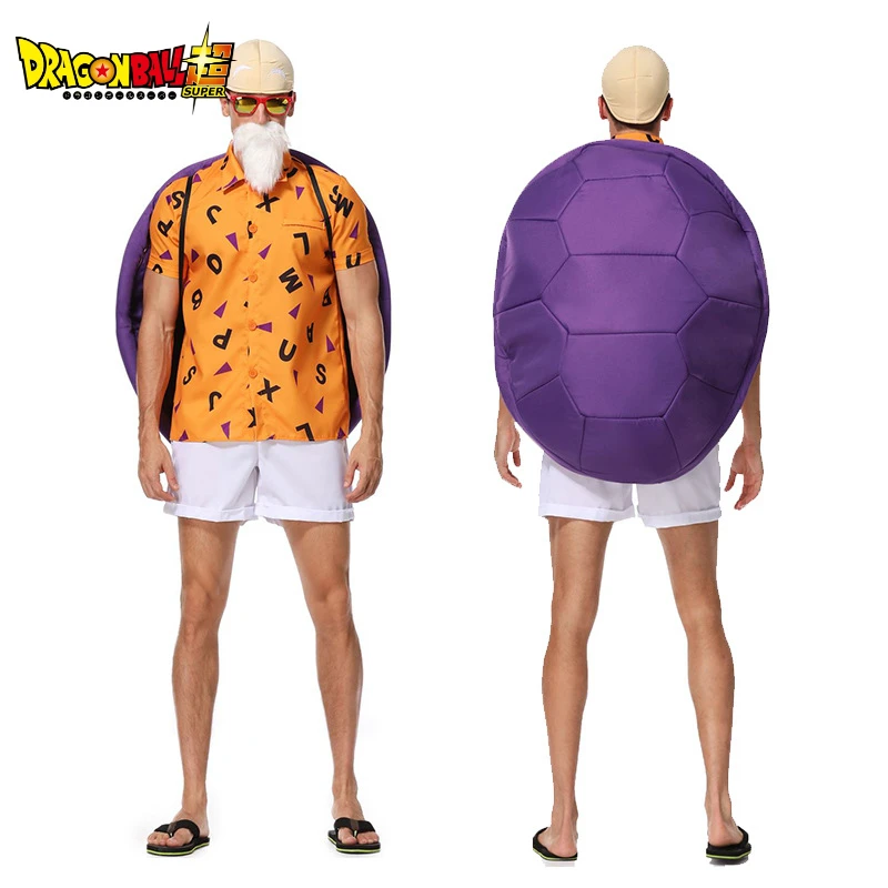 Dragon Ball Master Roshi Costumi Cosplay Anime Halloween Carnival Party Cos Costumi Cartoon Men Stage Performance Clothes Gift