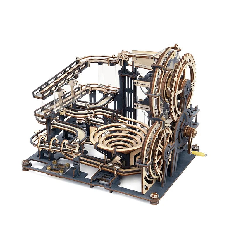 Robotime Rokr Marble Run Educational 3D Puzzle In Legno Iq Puzzle Toys Assemblaggio Modello Building Block Per Adulti/Bambini Per Regali