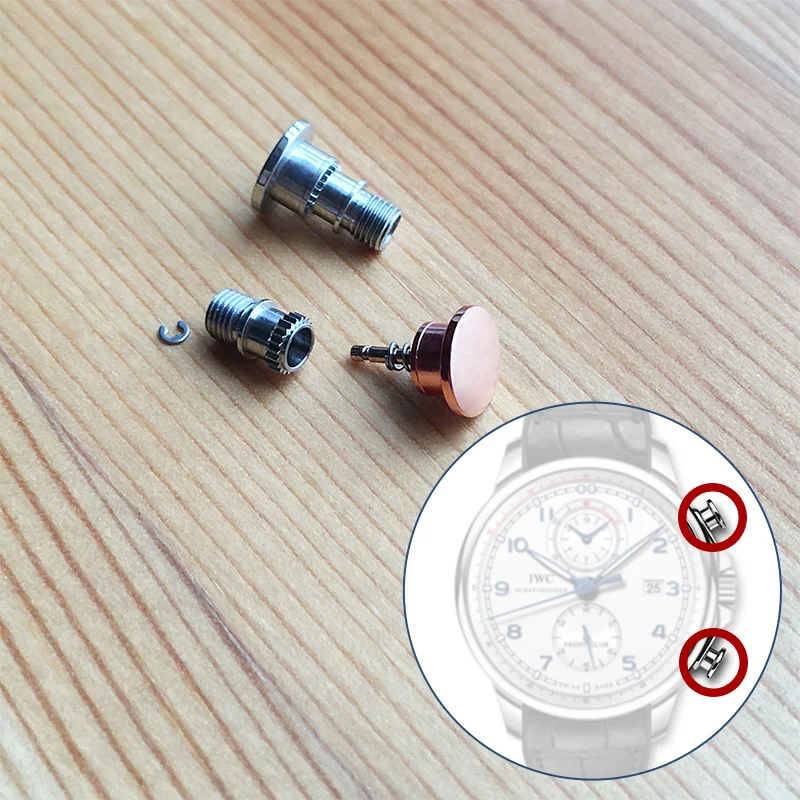 Pulsante In Acciaio Pusher Per Iwc Portugieser 45.4Mm Orologio Automatico Iw3902 Parti Strumenti