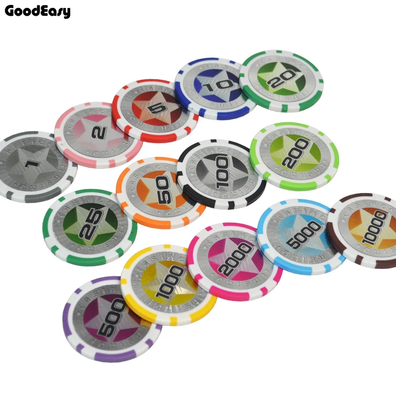 150 Pz/Set Vendita Calda Multi-Col 11.5G Abs/Iron Casino Chips Hold'Em Poker Monte Carlo Poker Chips Accessori Del Casinò