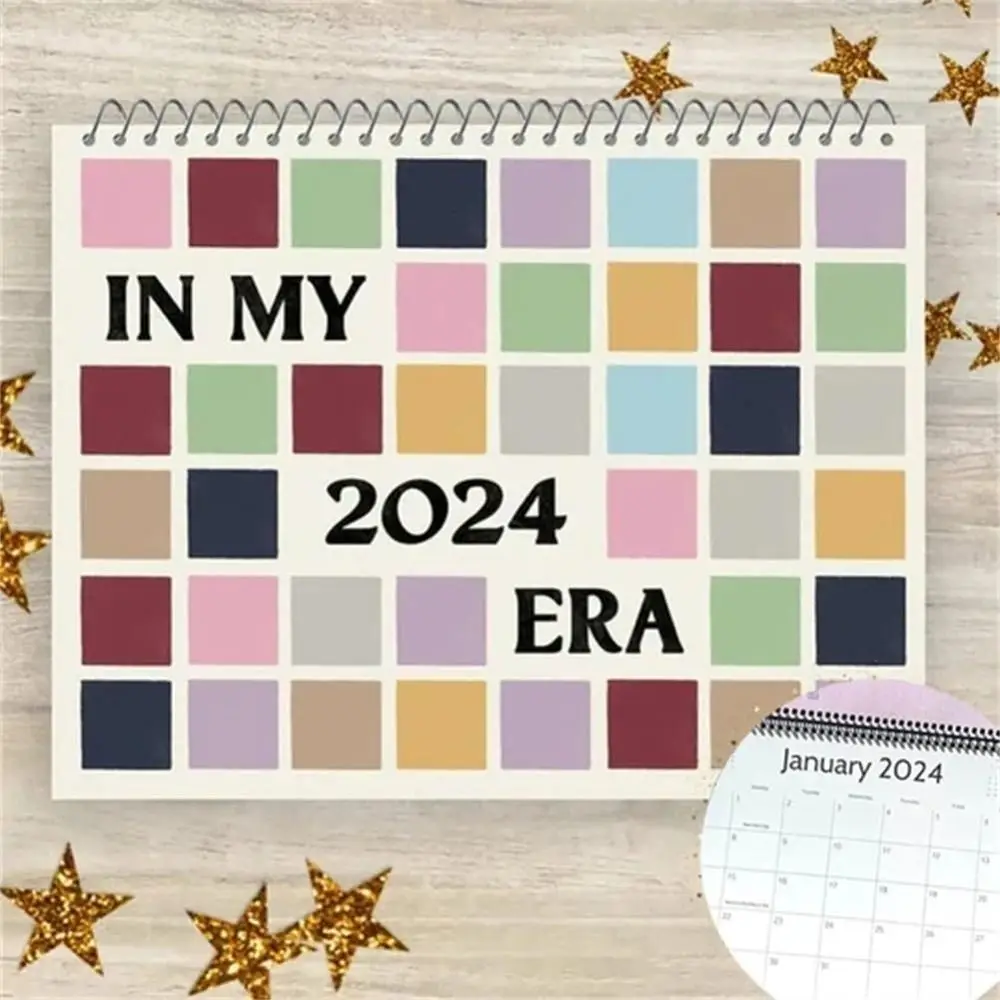 Eras Tour Calendar 2024 Hangable Wall Art Calendar Fans Poster Album Cover Calendar Family Planner Daily Organizer Calendar