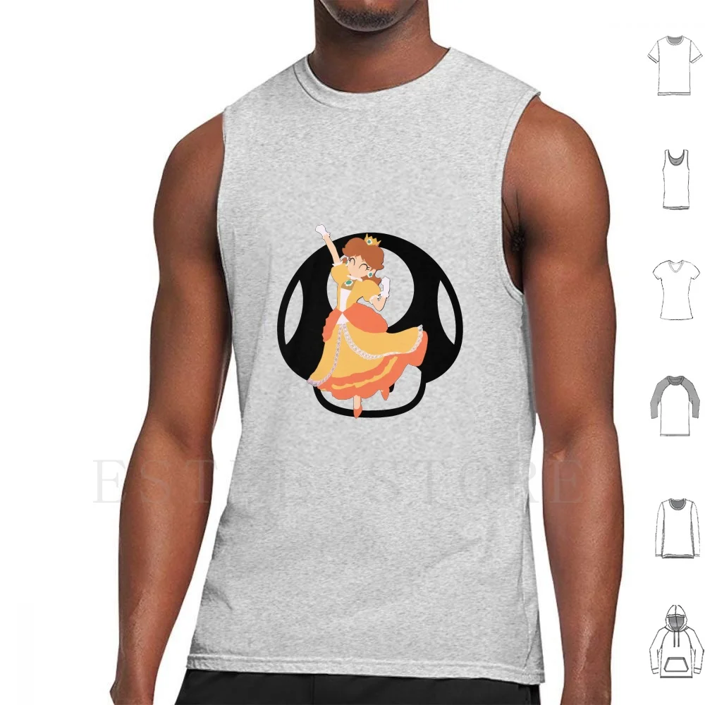 Super Smash Bros Ultimate Daisy Canotte Gilet Senza Maniche Daisy Super Smash Bros