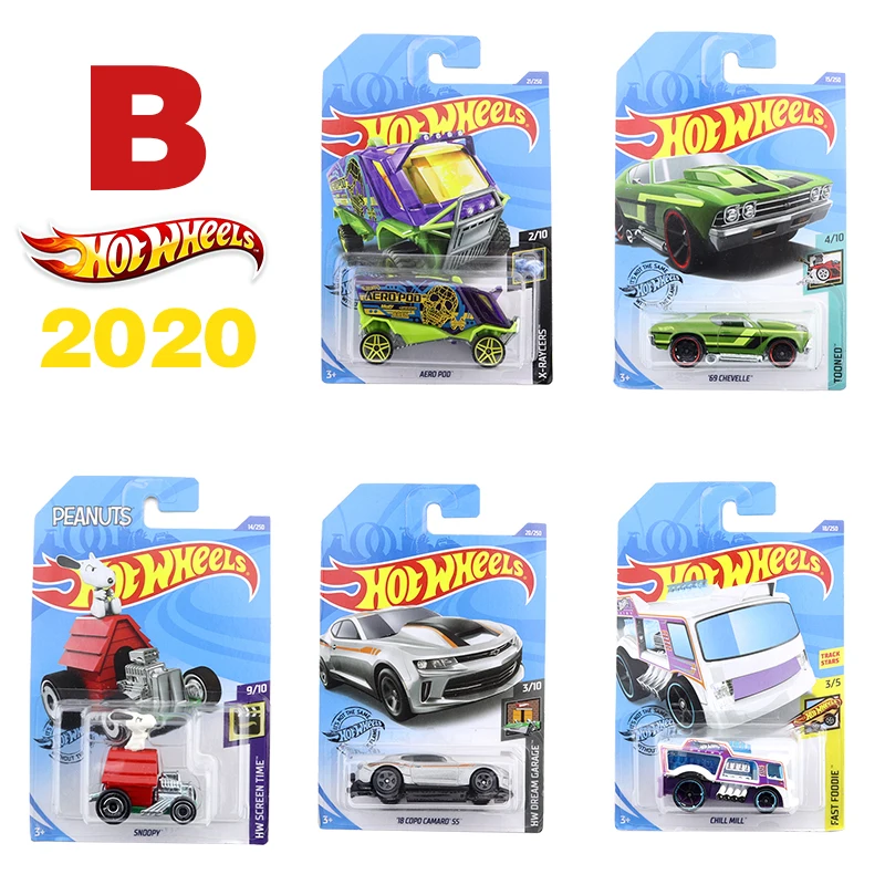 2020B Hot Wheels Piccola Auto Sportiva Ferrari Bugatti Nissan Toyota Porsche Alloy Car Model Boy Toy