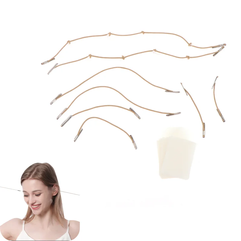 Adesivi Invisibili Per Il Lifting Del Viso V Face Patch Small Face Pull Rope Patch Maschera Facciale Istantanea Per Viso E Occhi Set Sottile Antirughe