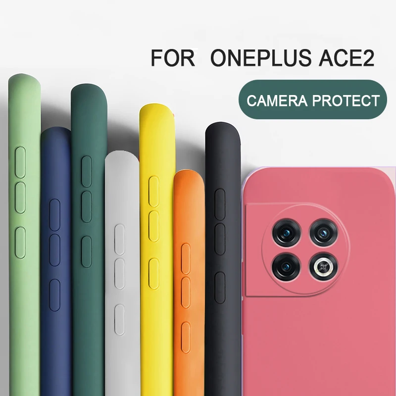 Per Oneplus Ace 2 Custodia Quadrata Antiurto In Silicone Liquido Tpu Per Oneplus Ace Pro/Oneplus Ace Racing/Oneplus 11/Oneplus 10 9