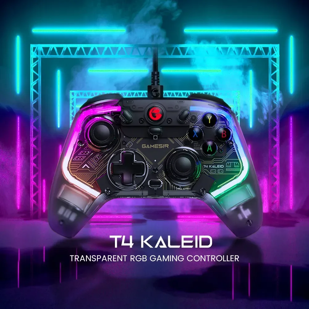 Gamesir T4 Kaleid Controller Di Gioco Gamepad Cablato Con Effetto Hall Per Nintendo Pc Steam Android Tv Box Spedizione Gratuita