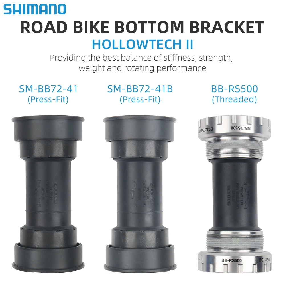 Shimano Ultegra/Tiagra Hollowtech Sm-Bb72-41/Sm-Bb72-41B/Bb-Rs500 Bici Da Strada Pf/Bsa Staffa Inferiore Per Carrello Grx/Sora R3000 Bb