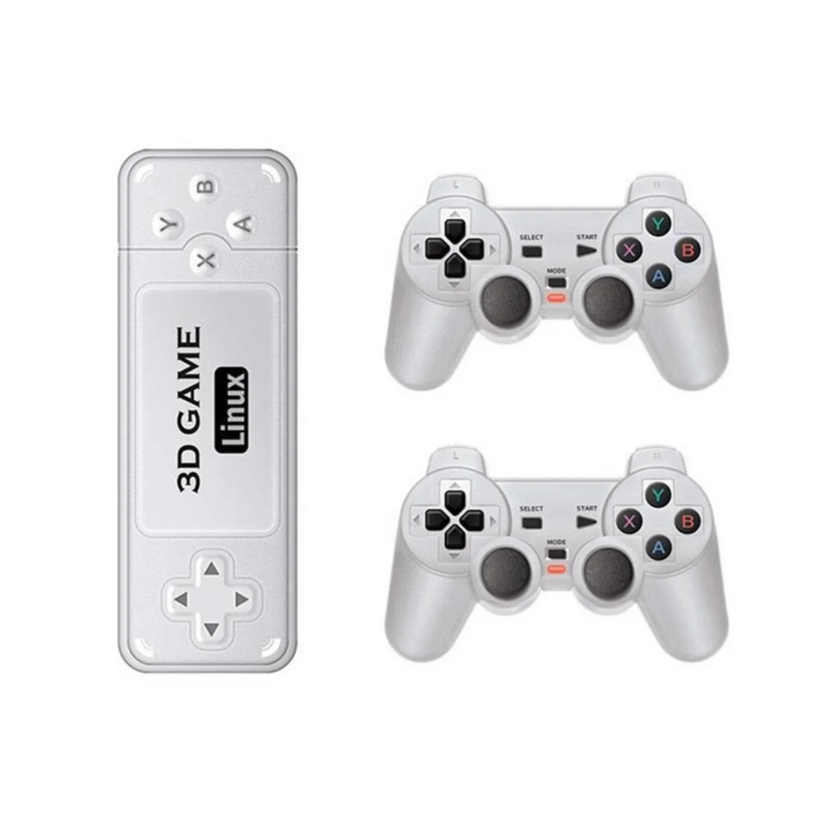 Y6 Console Di Gioco Home Video 4K Hd Game Stick 2.4G Wireless Dual Player Controller Video Game Media Player-128G
