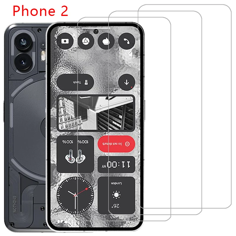 Custodia In Vetro Temperato Per Niente Telefono 2 Cover Posteriore Nothingphone2 Phone2 Nothingphone 2Case 360 Nothing Nathing Nothin Nothig Phon