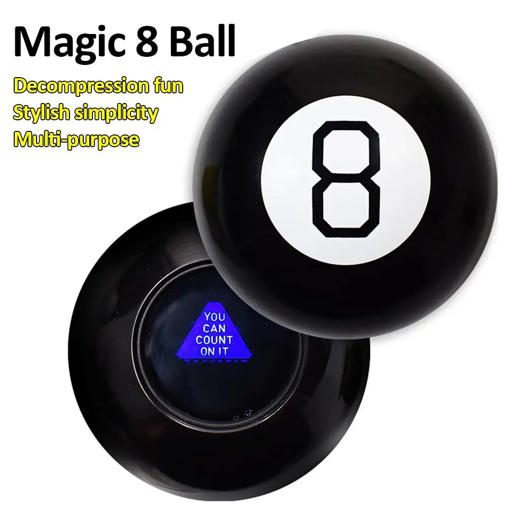 Black 8 Magic Props 10Cm Magic Ball Profezie Magic Ball Black 8 Magic Props Nuovi Strani Giocattoli Regalo