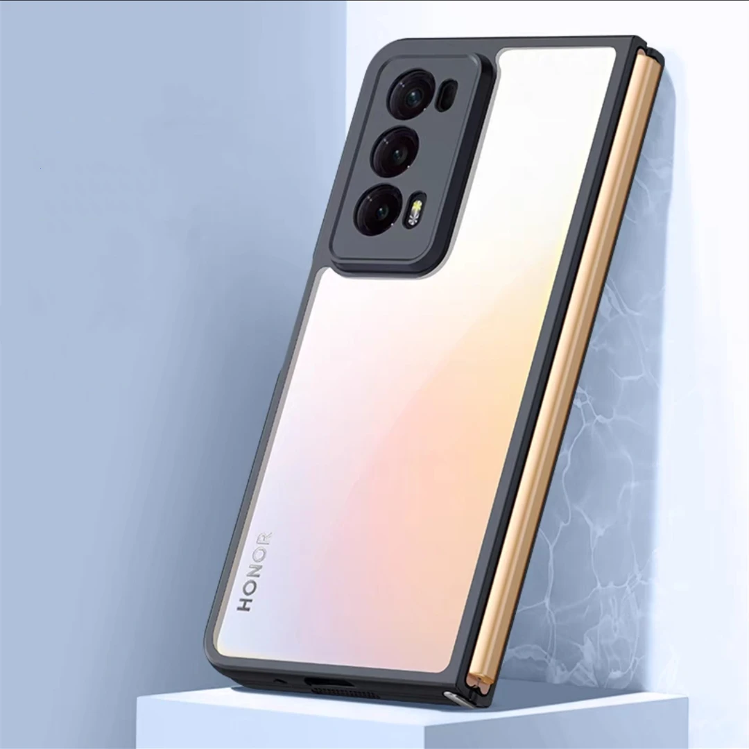 Per Honor Magic V2 Case Honor Magic V2 Cover Funda Hard Clear Pc Fotocamera Antiurto Copertura Completa Paraurti Posteriore Honor Magic V2