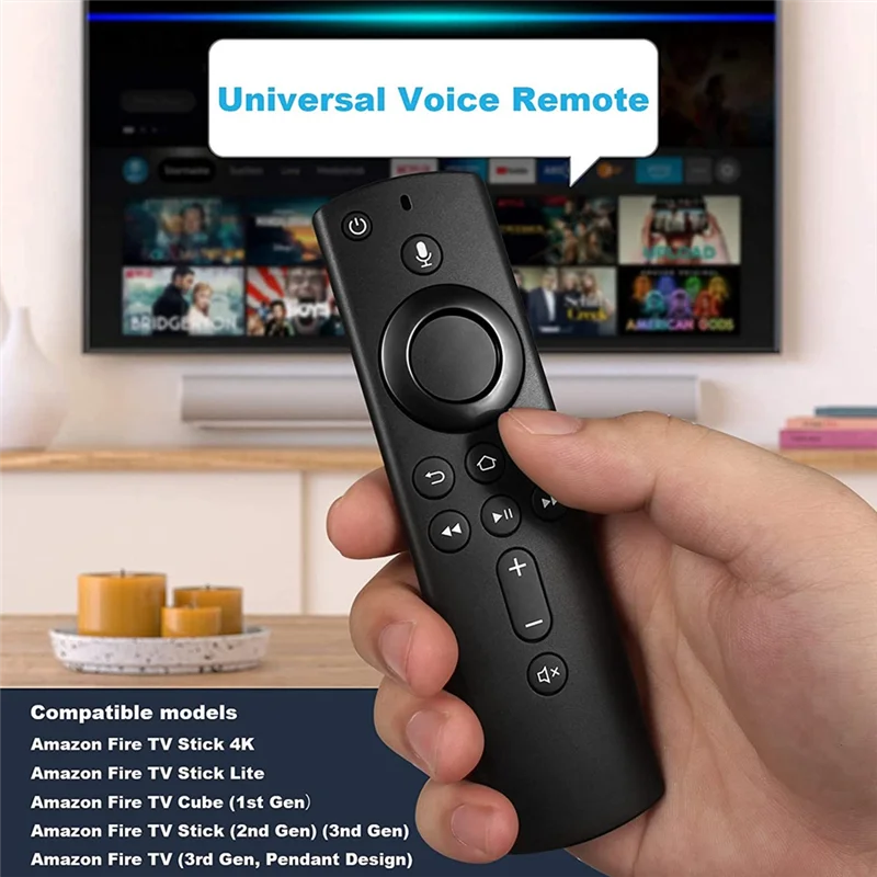 Telecomando Vocale Universale Compatibile Con Amazon Fire Tv Stick / Fire Tv Cube / Fire Tv Stick 4K Telecomando
