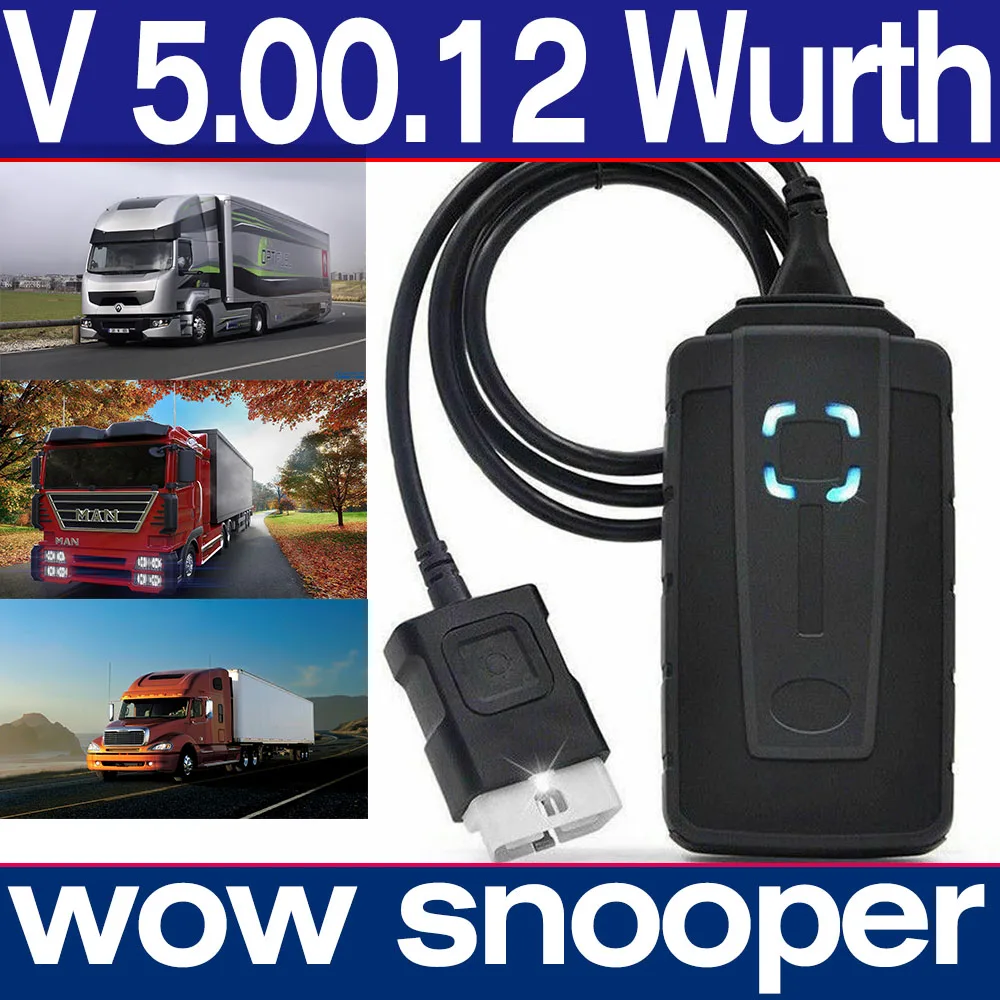 Popolare Wow Snooper Bluetooth Vci Autocom Strumento Diagnostico V5.00.12 Aggiornamento Funziona Ds Cars Trucks Auto Coming Wireless Scan Reset