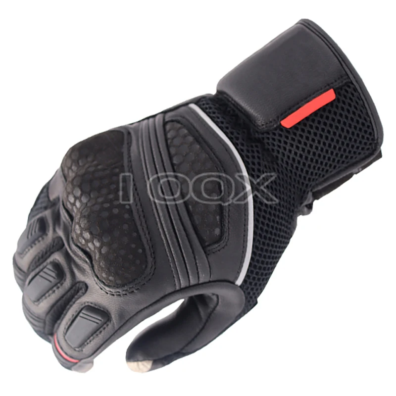 New Leather Black Moto Gants Moto Gp Off Road Racing Guanti Per Uomo
