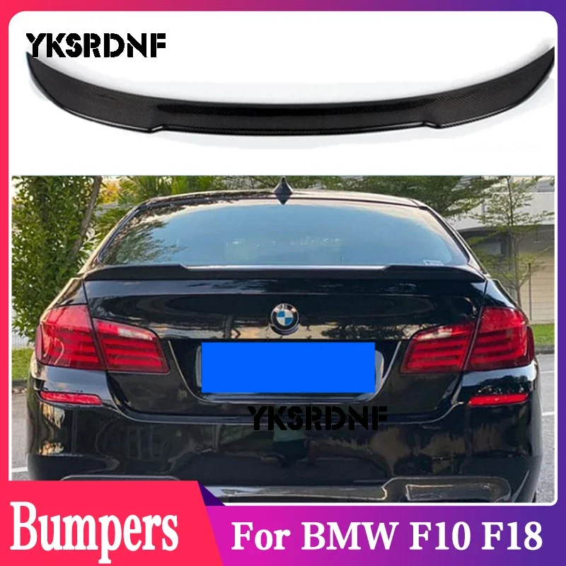Per Bmw Serie 5 F10 F18/F10 M5 Berlina Cs Style Carbon Forged Carbon Spoiler Posteriore Tronco Ala 2009-2017