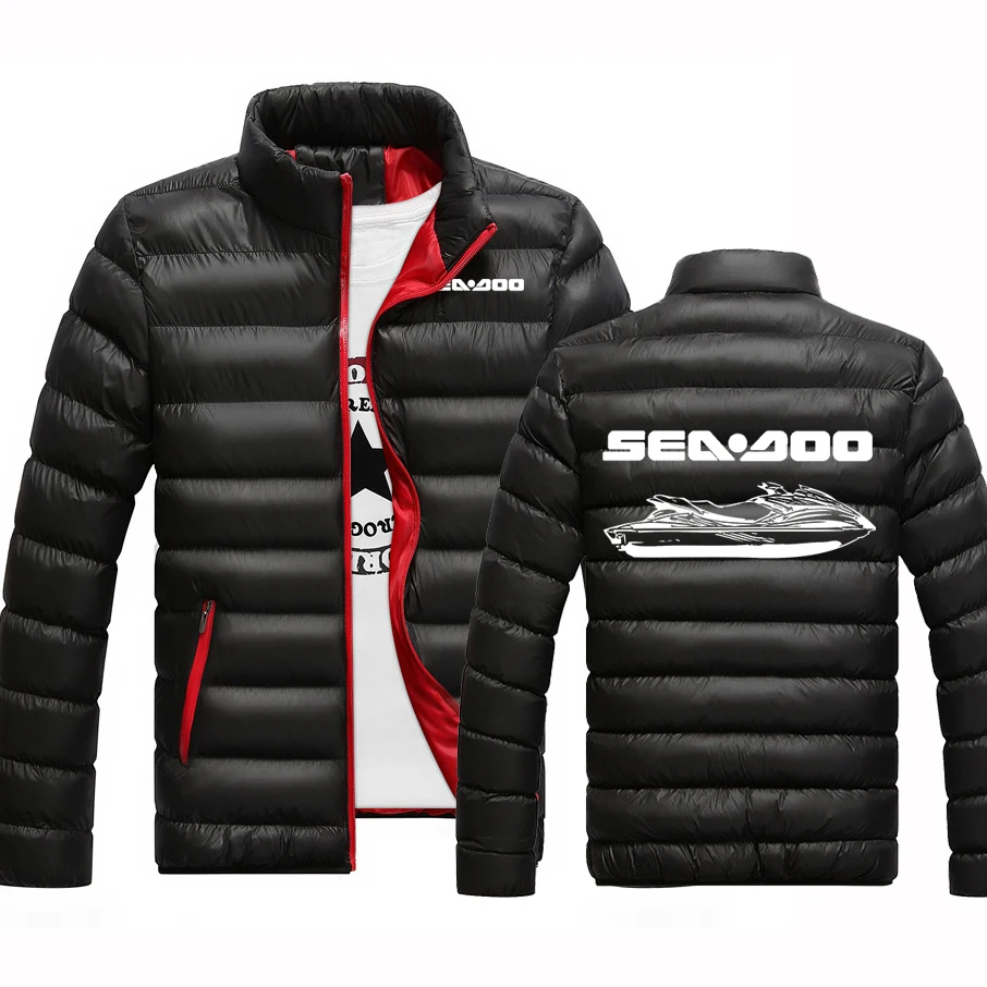 Sea Doo Seadoo Moto Nuove Giacche Invernali In Cotone Da Uomo Capispalla Casual Cappotti Tinta Unita Colletto Alla Coreana Cappotti Imbottiti In Coton