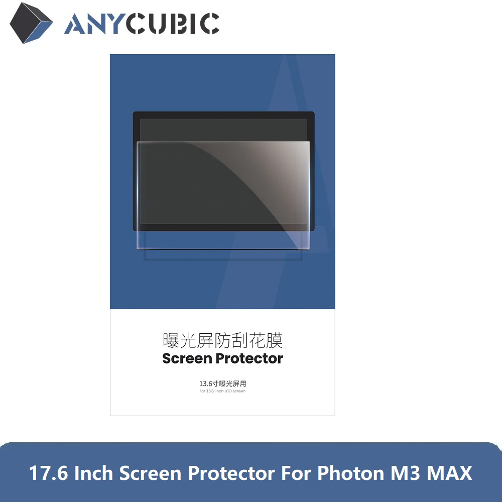 Anycubic Pellicola Salvaschermo Originale Per Photon M3 Max Accessori Per Stampanti 3D Parti Impresora 3D Printed Part 5Pcs