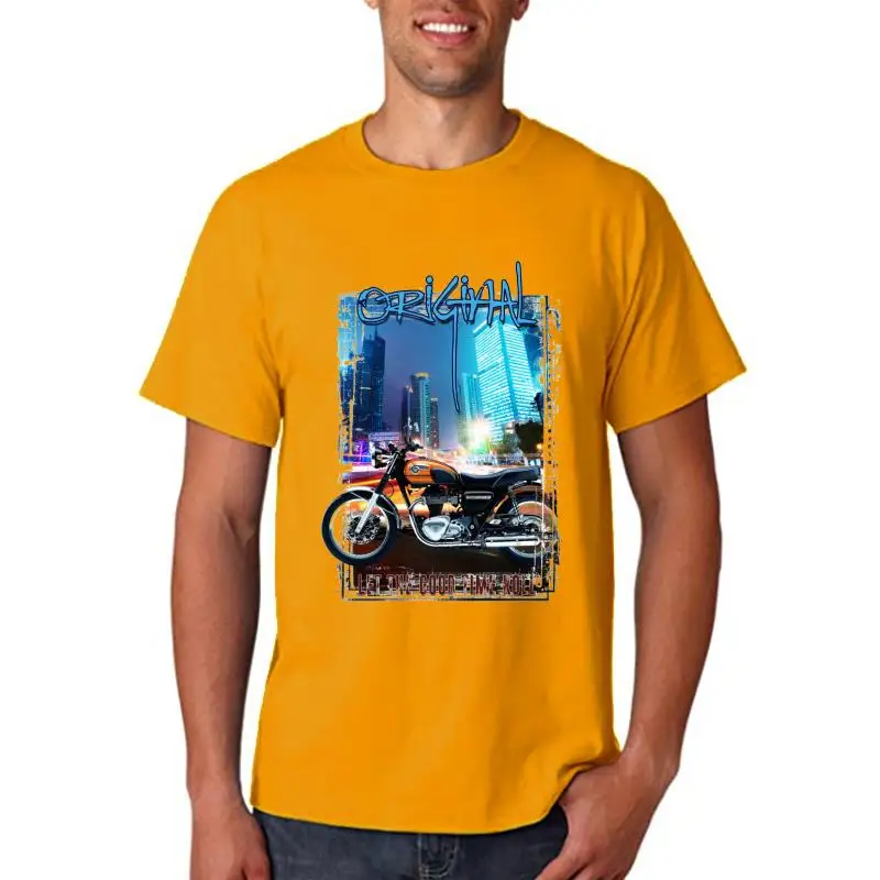 T-Shirt Classic Moto Motorrad Keeway Classic Schwarz Weiss Youngtimer Oldtimer Herren Estate Maniche Corte Fashiont