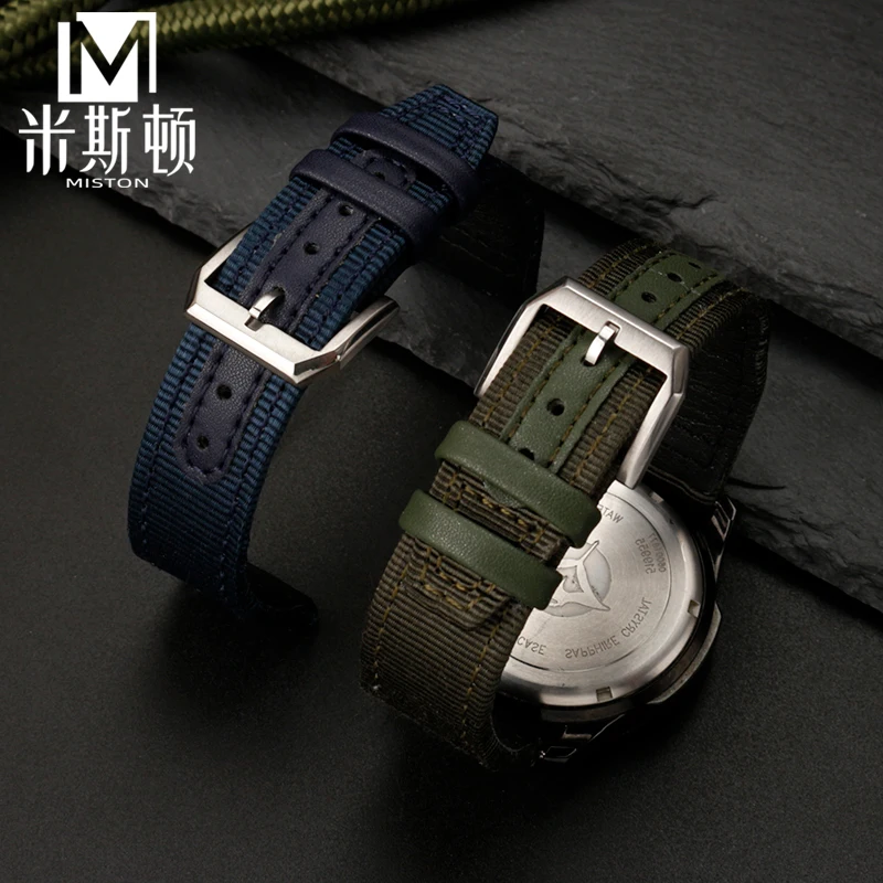 Adatto Per Iwc Pilot Watch Cinturino In Tela Di Nylon Iwc Portogallo Orologio Portofino 20Mm 21Mm Cinturino In Nylon