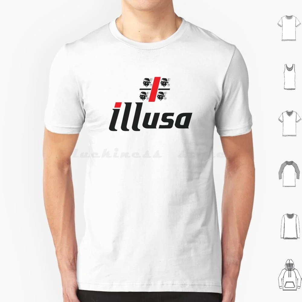 Illusa: Maglietta Bionda Sardegna Big Size 100% Cotone Illusa Ichnusa Sardegna Sarda Sis