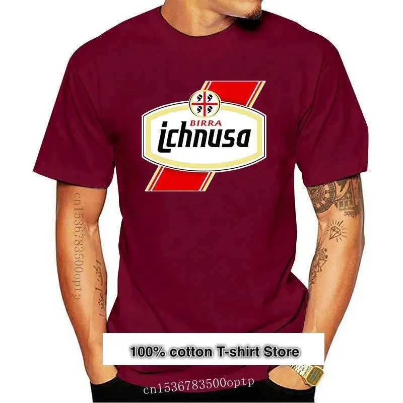 Camiseta De Ichnusa Bira, Cerveza Negra, Cerdeina, Italia, Alcool