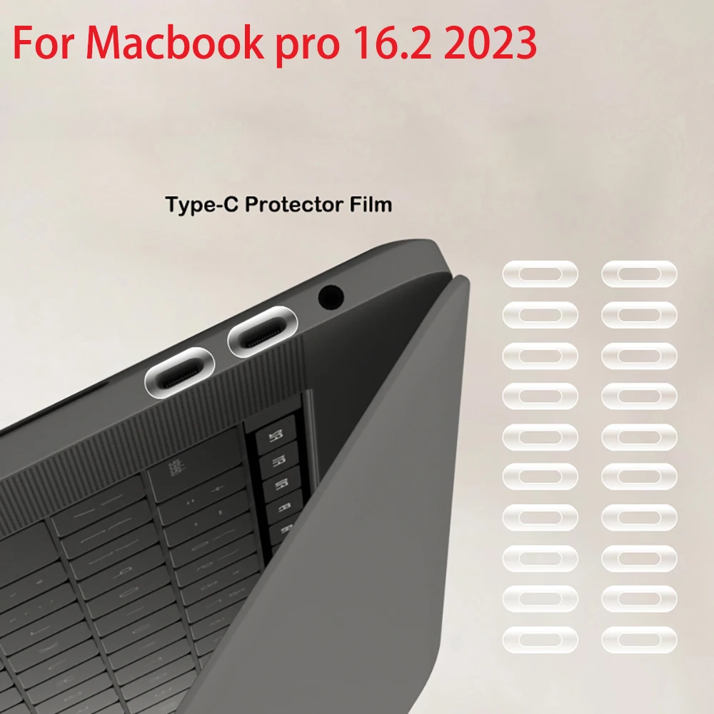 Pellicola Protettiva Per Porta Di Ricarica Thunderbolt Port Per Macbook Pro 16.2 2023 M3 Pro Type-C Pellicola Protettiva Per Macbook Pro16 M3 Max