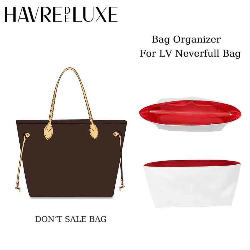 Havredeluxe Bag Organizer Per Lv Neverfull Liner Bag Tote Bag Supporto Per Borsa Media Fodera Impermeabile Leggera