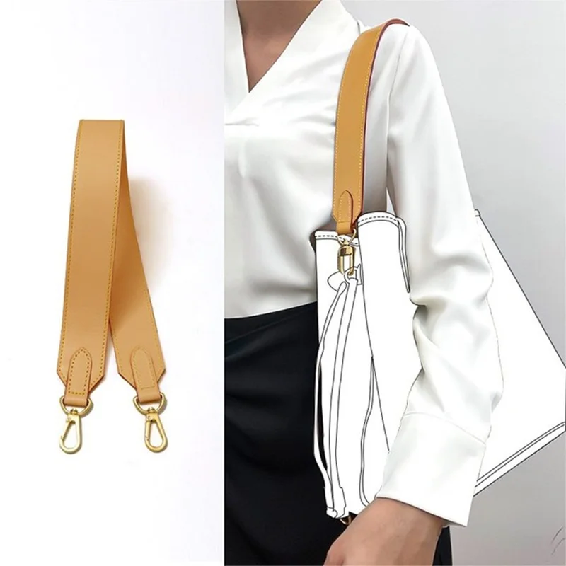 Tracolla Larga In Pelle Bovina Di Decompressione Per Lv Neverfull Handbag Bucket Ascella Cinghie Per Borsa Accessori Per La Modifica Fai Da Te