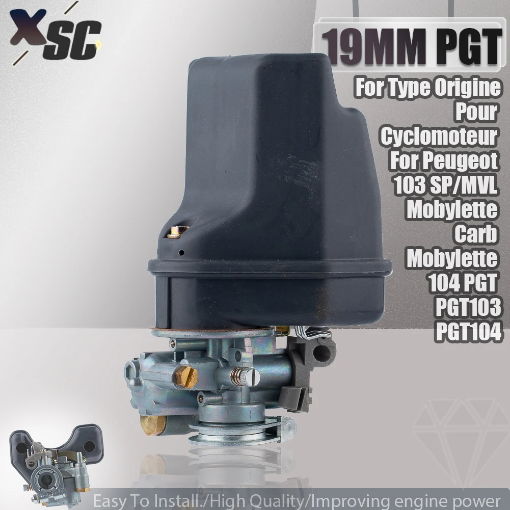 Carburatore Da 19Mm Per Tipo Origine Pour Cyclomoteur Adatto Per Peugeot 103 Sp/Mvl Mobylette Carb Mobylette 104 Pgt Pgt103 Pgt104