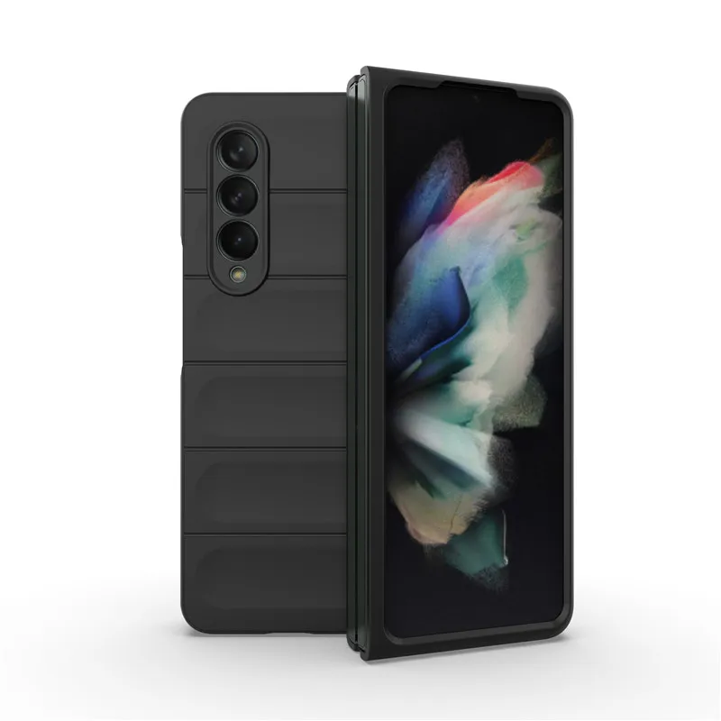 Per Samsung Galaxy Z Fold3 Cover Per Samsung Galaxy Z Fold5 Fold4 Fold3 Custodia Protettiva In Gomma Morbida Antiurto Da 7.6 Pollici