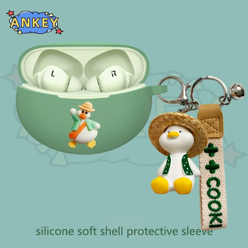 Custodia Per Oppo Enco Air 3 Pro / Air 2 Pro / Free 2 2I Cover In Silicone Cute Dinosaur Earbuds Cuffie Protettive Morbide