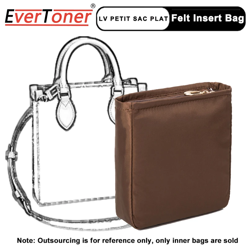 Evertoner Per Petit Sac Plat Bb Nylon Insert Bag Borsa Interna Da Viaggio Borse Per Cosmetici Portatili Storage Tote Makeup Organizer